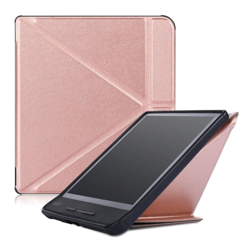 Lunso - sleepcover origami hoes - Kobo Forma - Rose Goud