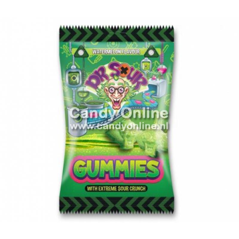 Dr. Sour snoep Dr. Sour - Gummies Watermelon 200 Gram