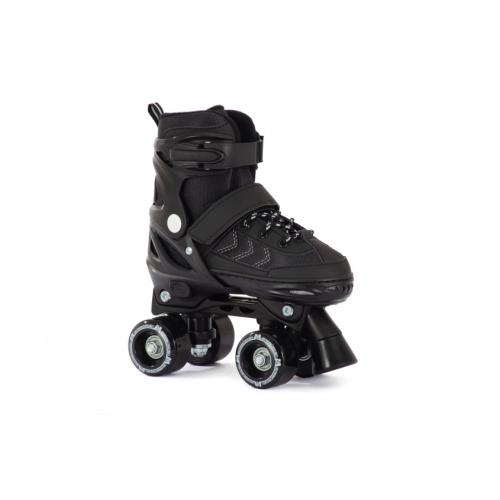 Aventuri Verstelbare Rolschaatsen Semi softboot Zwart maat 35 38 (M)