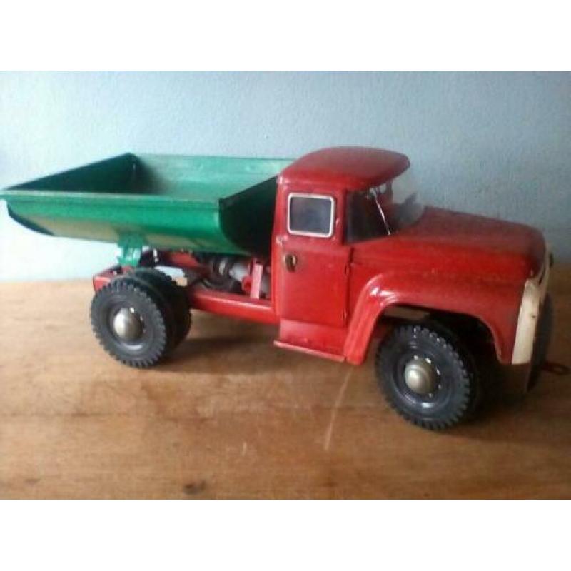 Blikken speelgoed USSR zil/zus vrachtwagen kiepwagen 1984