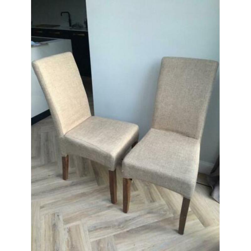 Beige eetkamerstoelen
