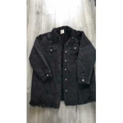 Zwarte jeans winterjas te koop