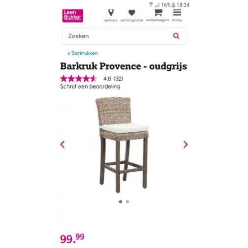 Barstoelen of barkrukken