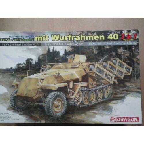 Dragon 6284, Sd Kfz 251 Ausf C mit Wurfrahmen 40, 3 in 1