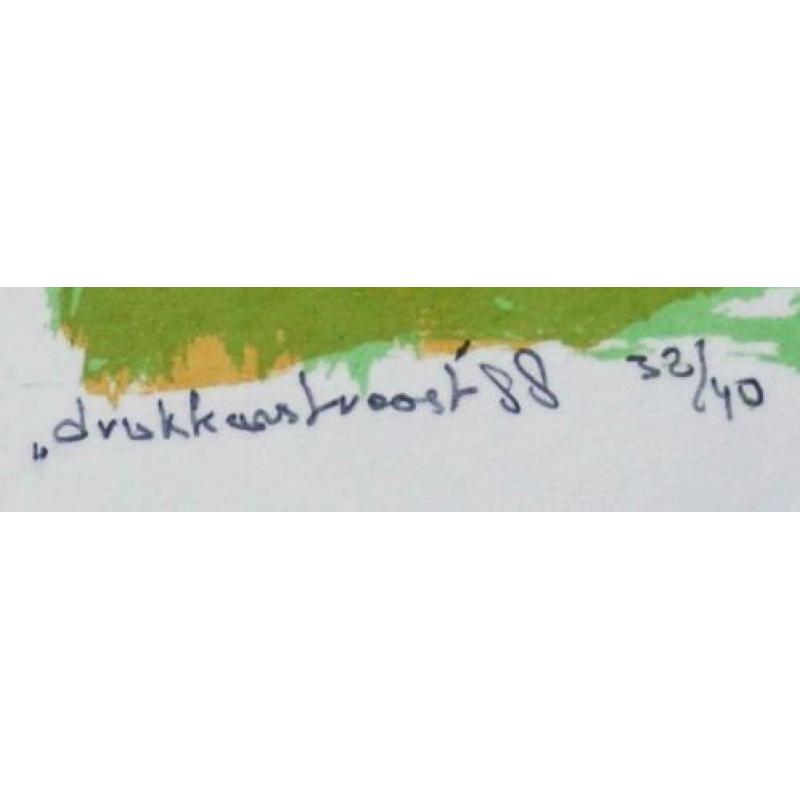 Egbert de Bock - Zeefdruk - 1988