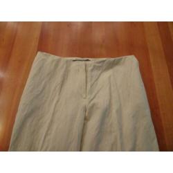 ERNY VAN REIJMERSDAL lichte beige pantalon met metal draad