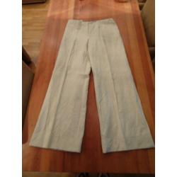 ERNY VAN REIJMERSDAL lichte beige pantalon met metal draad