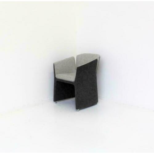 Montis Lotus Design Stoelen, Design Fauteuils, Grijs Melange