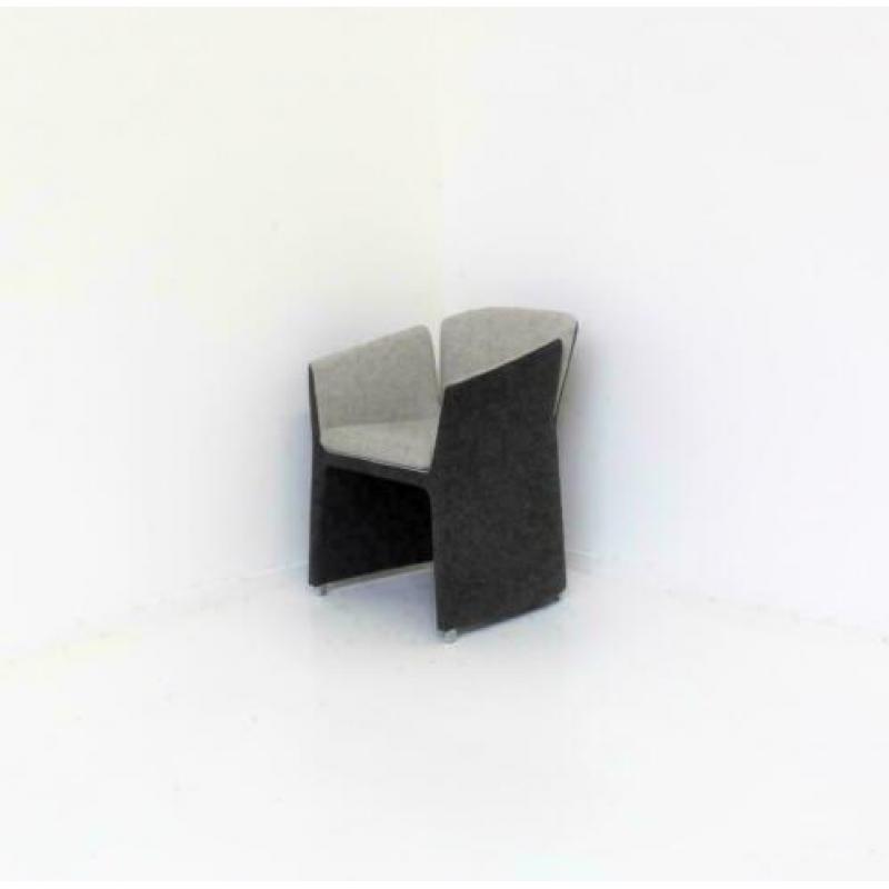 Montis Lotus Design Stoelen, Design Fauteuils, Grijs Melange