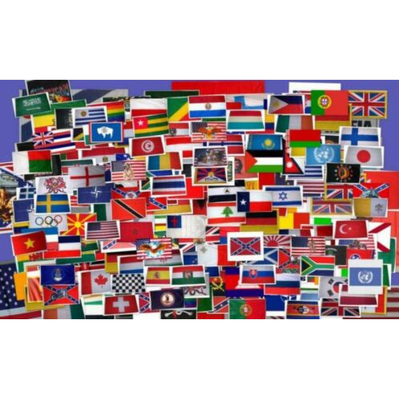 1001 verschillende vlaggen van de hele wereld, vlag 90 x 150