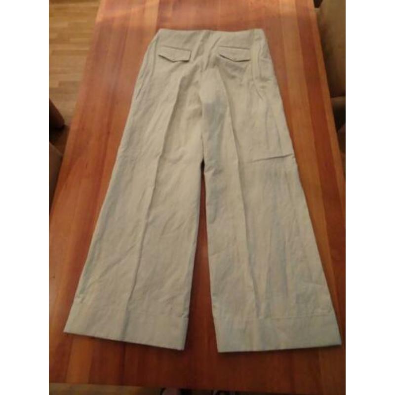 ERNY VAN REIJMERSDAL lichte beige pantalon met metal draad