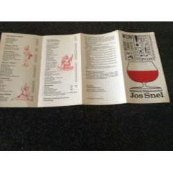 Oude folder Slijterij-Wijnhandel Jos Snel Goedestr. Utrecht