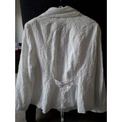 Wit Blazer dames jasje mt 46 niet gratis