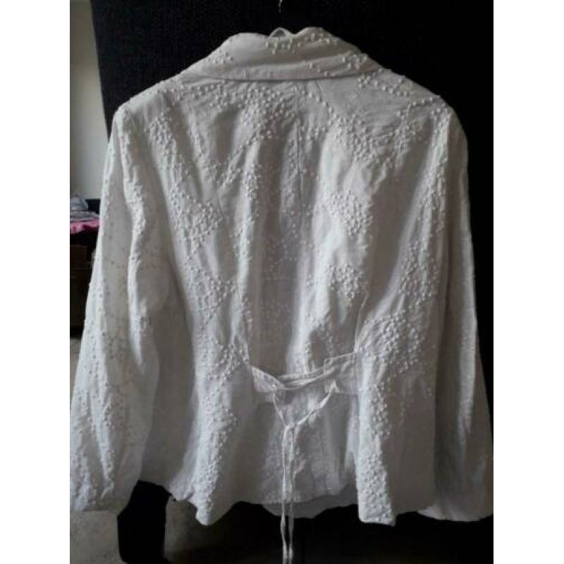 Wit Blazer dames jasje mt 46 niet gratis