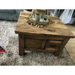 Salontafel massief teakhout