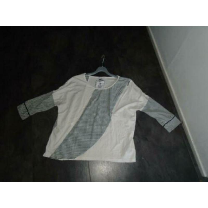 Object Collectors Item Aparte Zwart Wit Tuniek Shirt mt L-XL