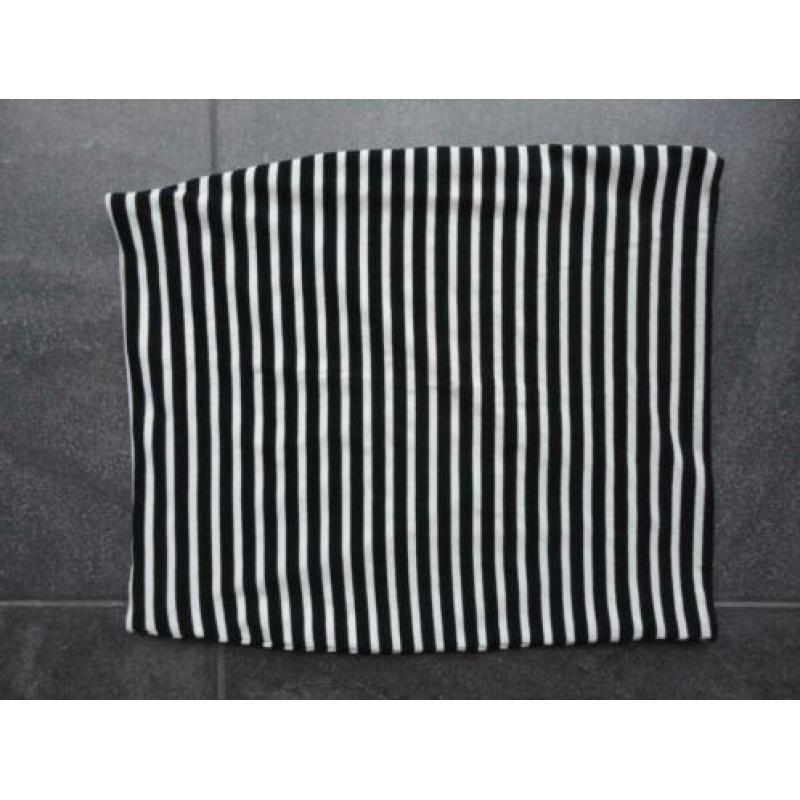 Marccain rok zwart/wit gestreept