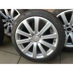 Audi lichtmetalen velgen 18 inch met winterbanden 7,6-8 mm