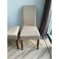 Beige eetkamerstoelen