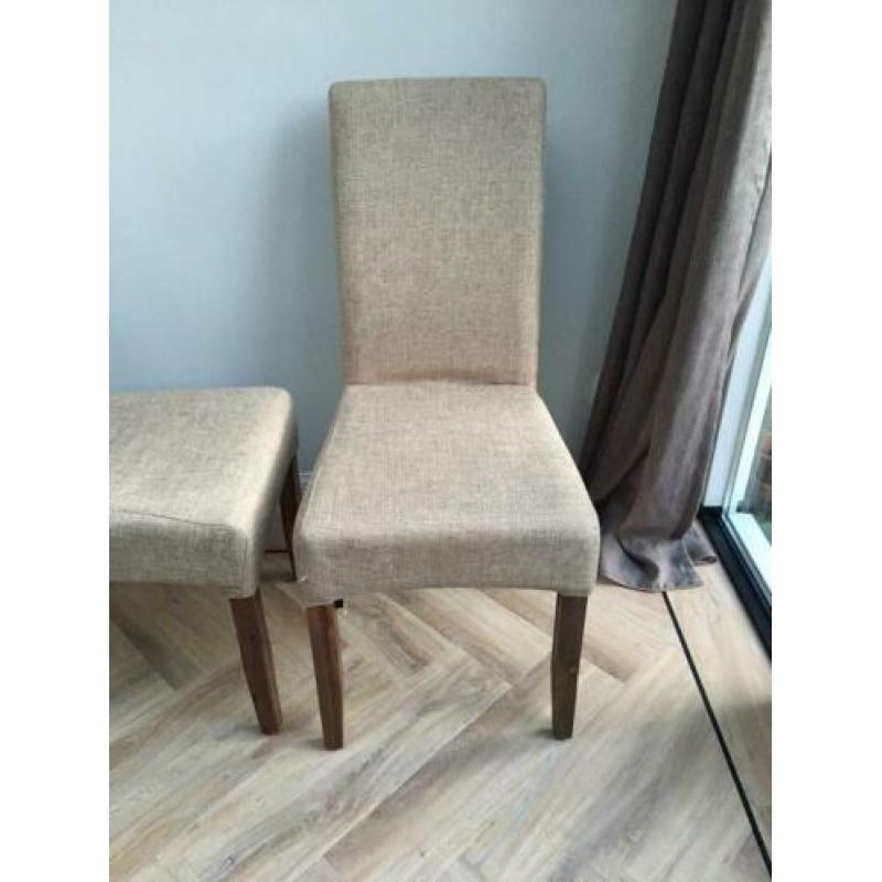 Beige eetkamerstoelen
