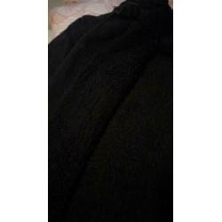 Zwarte jeans winterjas te koop