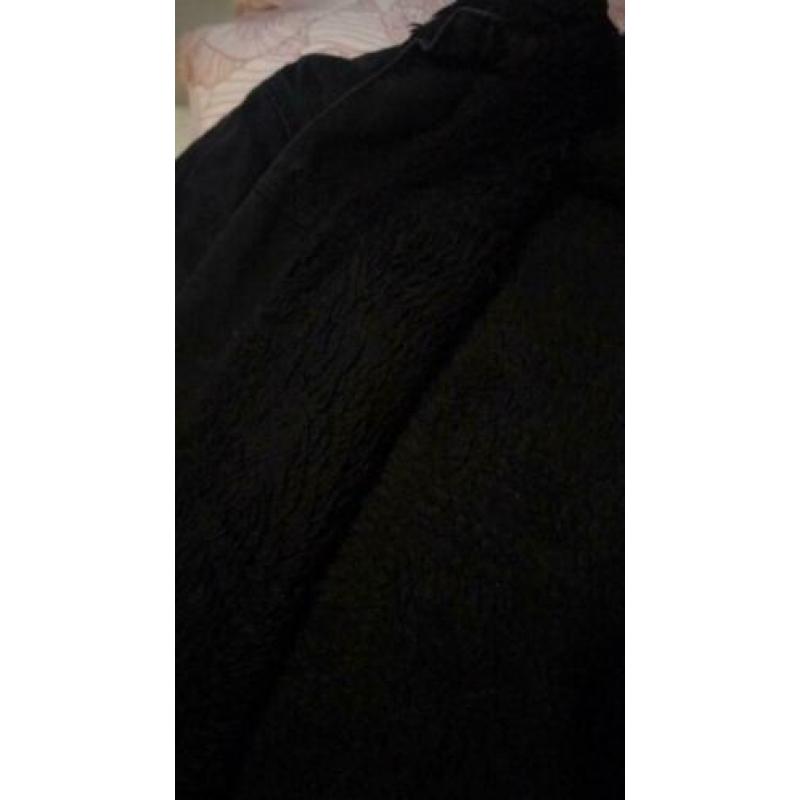 Zwarte jeans winterjas te koop