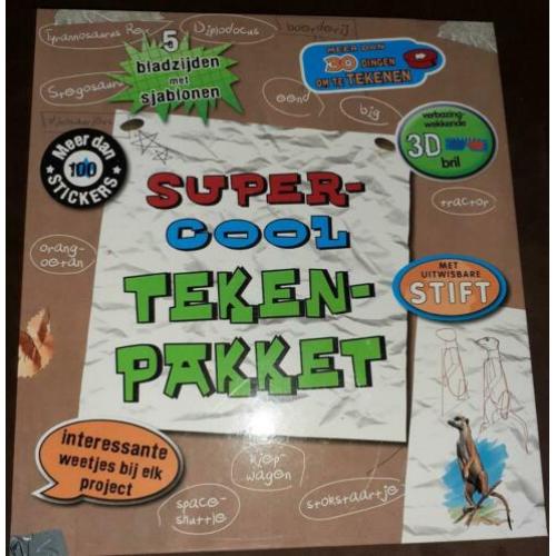Supercool Tekenpakket mét 12 kl - 12 gr potloden en stiften