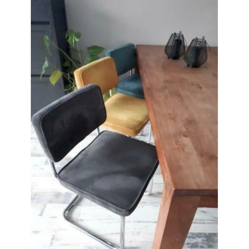 6 retro, vintage eetkamerstoelen