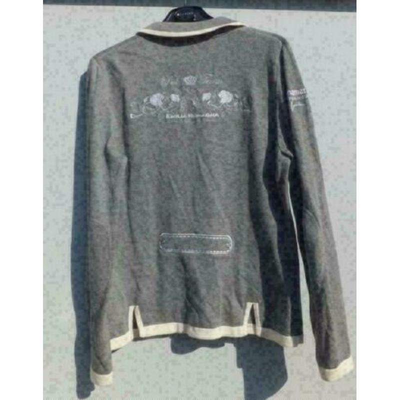 L ARGENTINA heerlijk dragend grijs vest mt L