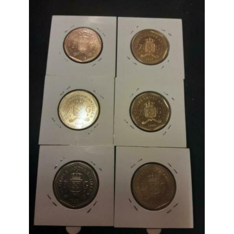 2½ gulden Nederlands Antillen 6 x