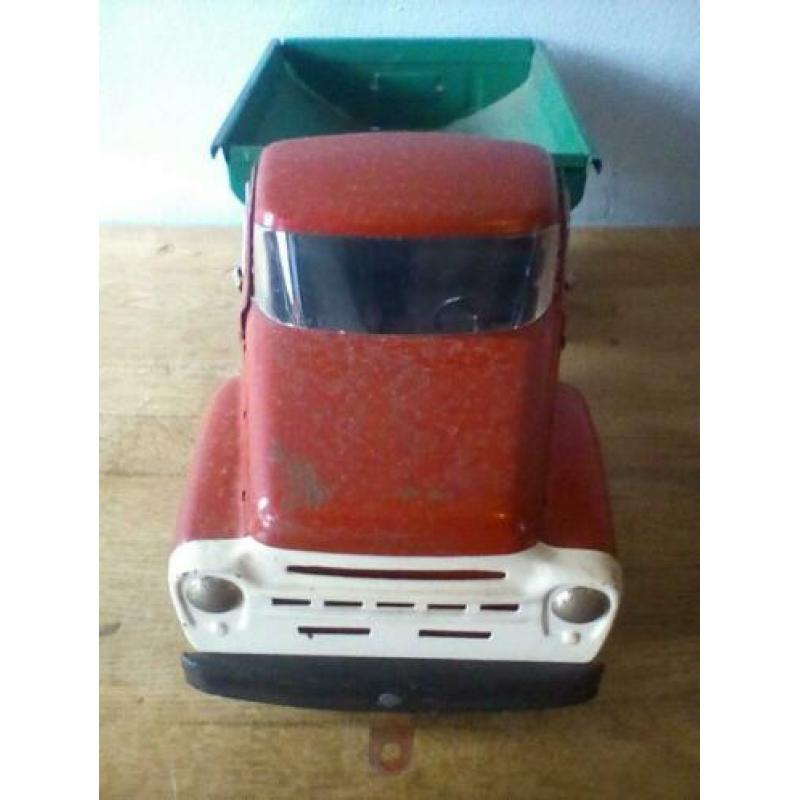 Blikken speelgoed USSR zil/zus vrachtwagen kiepwagen 1984