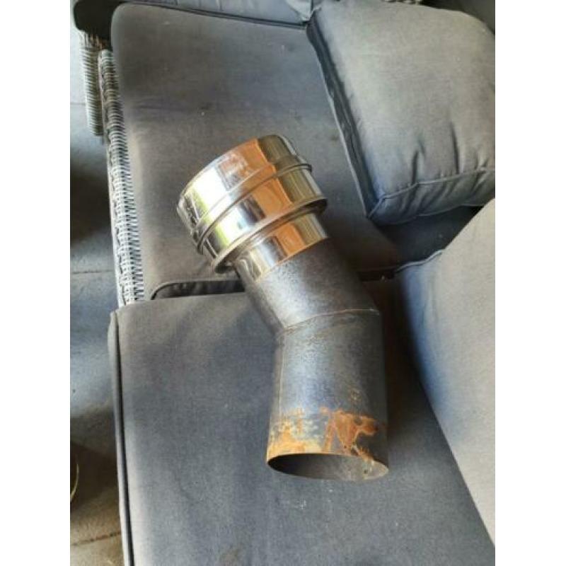 Cosi stove mid buitenkachel met kachelpijp