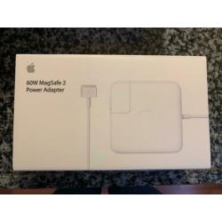 Apple Magsafe 2 60W Macbook - NIEUW IN VERPAKKING ORIGINEEL