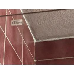 Kermi Rialto wand inloop douche zilver hoogglans 80x185