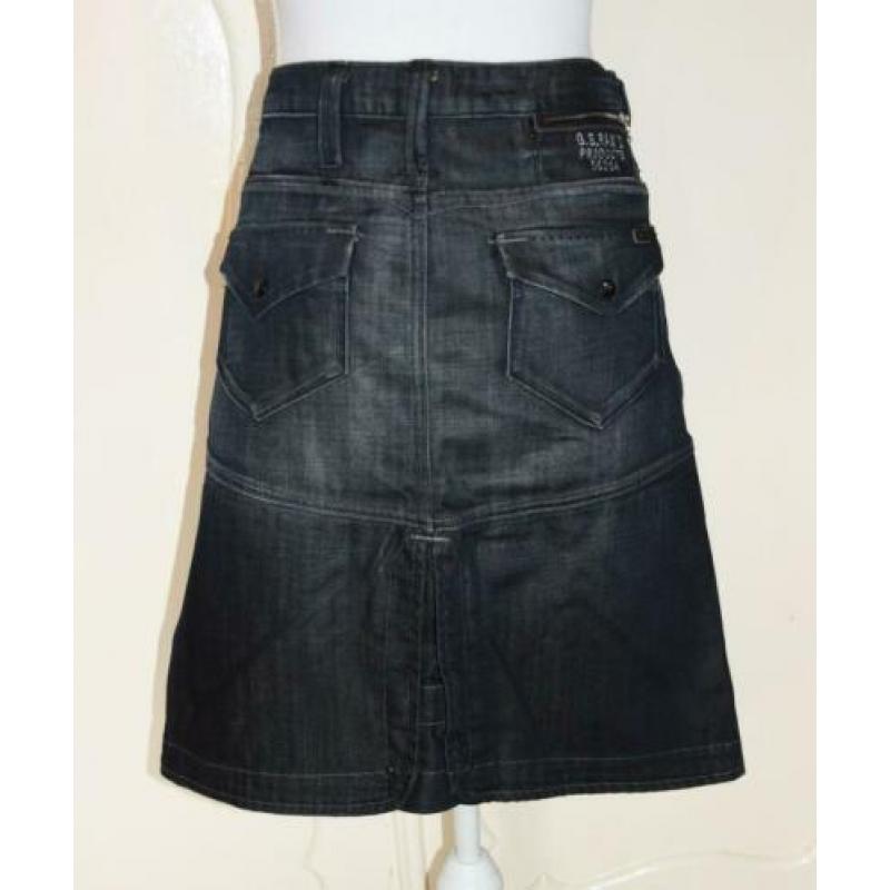 Mooie donkerblauwe denim rok G STAR, maat 29.