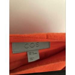 COS wollen rok oranje 36 S
