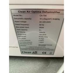 Clean Air luchtontvochtiger & -reiniger CA-704