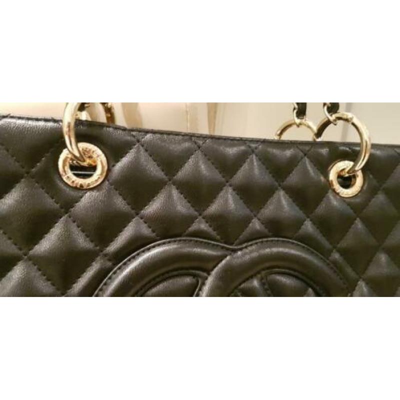 CHANEL style tas, leer nooit gebruikt