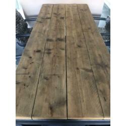 Salontafel / eetkamertafel steigerhout