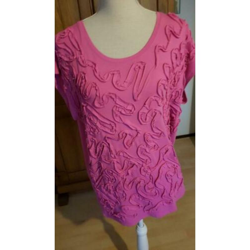 Mooie zgan LINNEN colbert en shirt Laura di SARPI MAAT 46