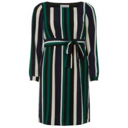 Dorothy perkins jurk strepen gestreept jurkje 38 blauw groen