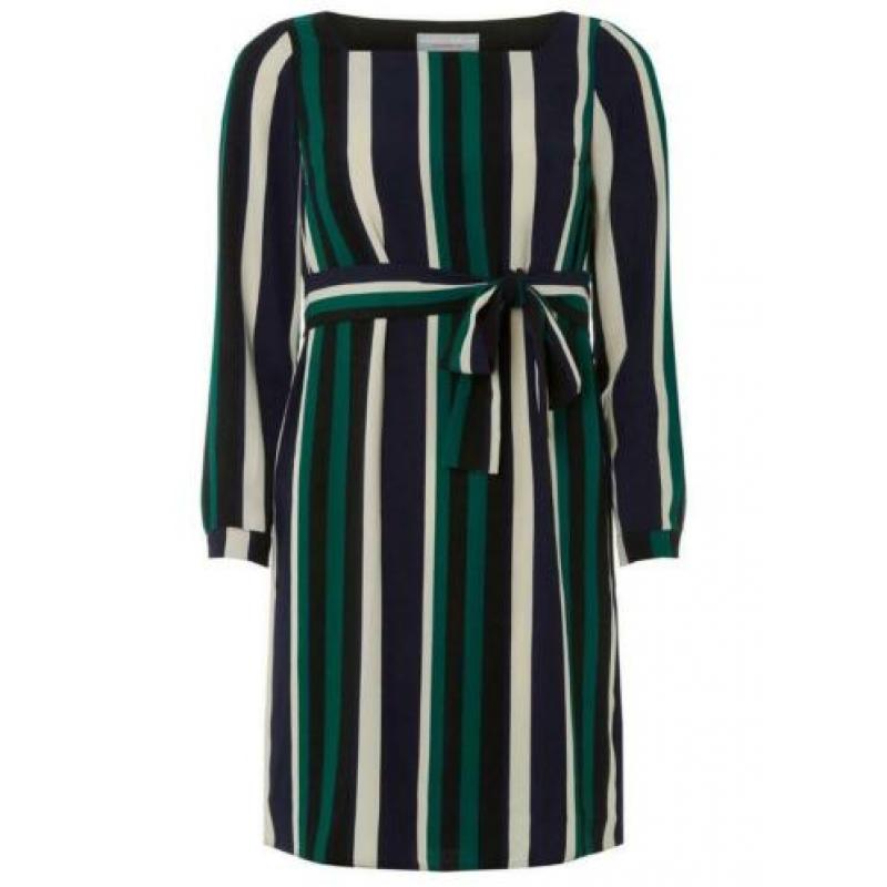 Dorothy perkins jurk strepen gestreept jurkje 38 blauw groen