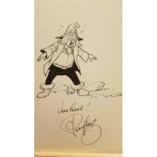 Originele tekening Suske en Wiske door Paul Geerts
