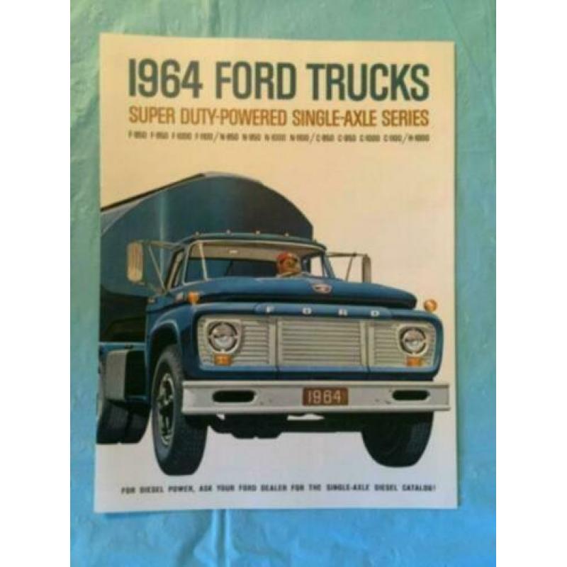1964 Ford Super Duty Powered Trucks Brochure USA