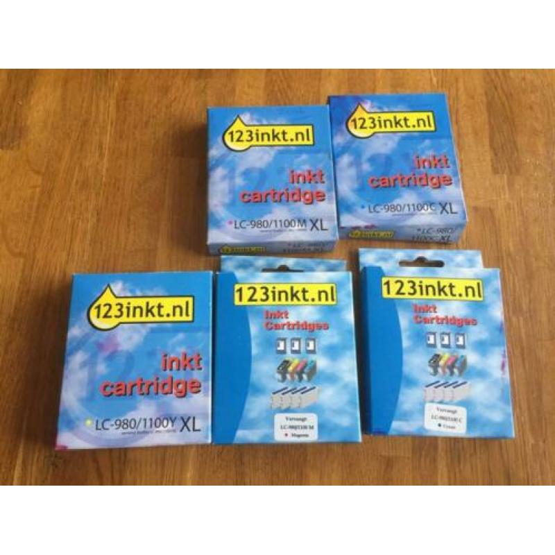Cartridges: LC-980 verschillende kleuren