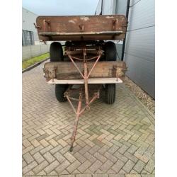 2x Miedema B030 landbouw wagen