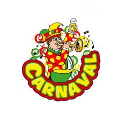 Carnavals versieringen, raamdeco's en ook brandvertragende.