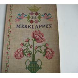 Merklappen boek zie foto's Boone-Stolp