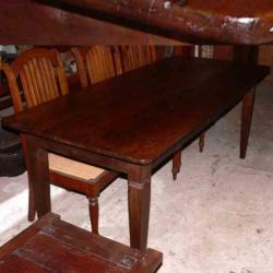 AANBIEDING: EET TAFELS nu 50% KORTING antiek oud teak tafel