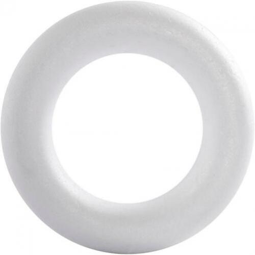 Piepschuim styropor krans ring 21,5cm 25 stuks workshops